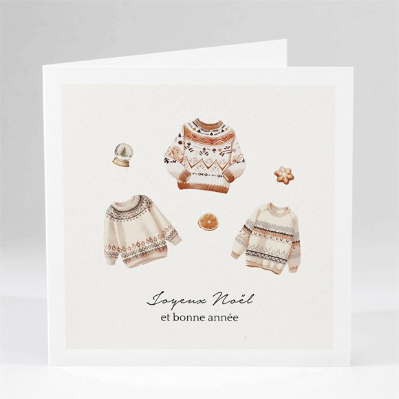 Carte de voeux Gros Pulls et Confidences réf.N451291