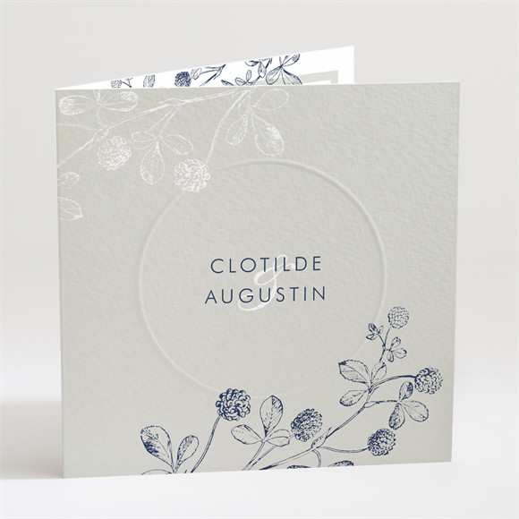 Faire-part mariage Esperluette gaufrage réf.N451292