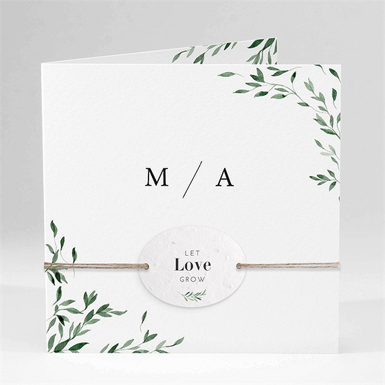 Faire-part mariage l'olivier ensemencé