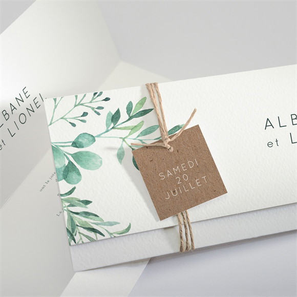 Faire-part mariage Let Love grow ! Pochette réf.N94133