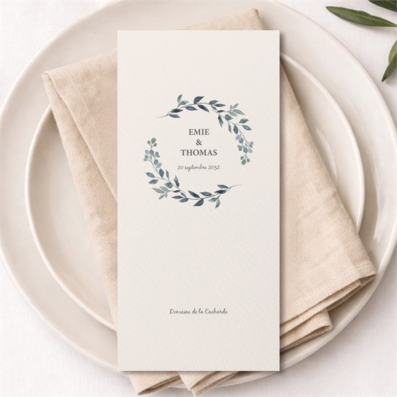 Menu mariage Bel Eclat réf.N221241