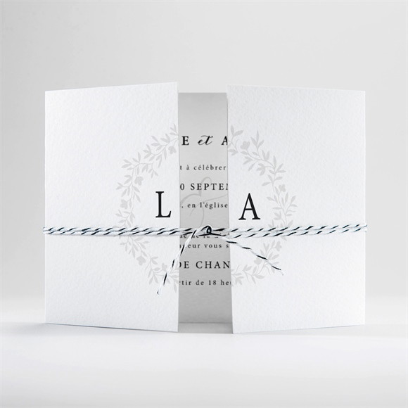 Faire-part mariage Sublime 2 volets réf.N701101