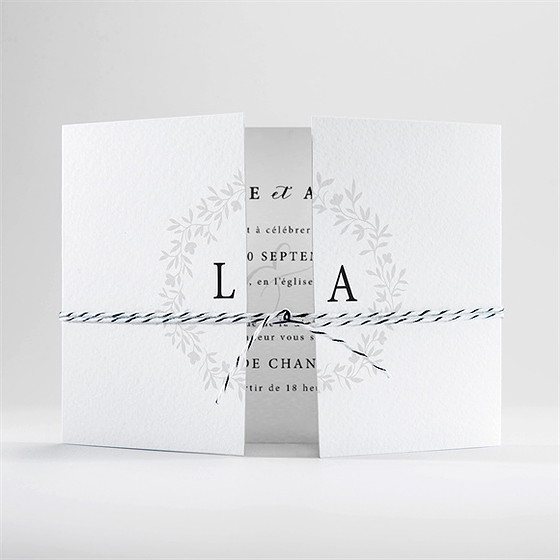 Faire-part mariage sublime 2 volets