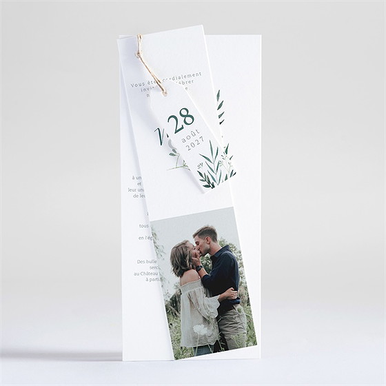 Faire-part mariage douceur du pinceau trio