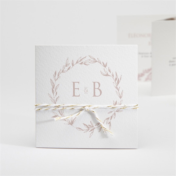 Faire-part mariage Sous le saule tryptique réf.N83182