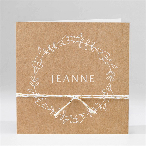 Faire-part naissance Faire-part Enveloppe ficelle réf.N451309