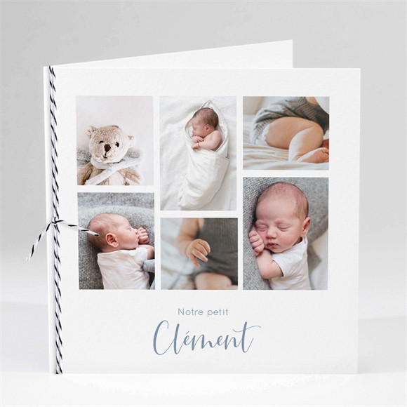 Faire-part naissance Joli Petit Détail carré plié réf.N451315