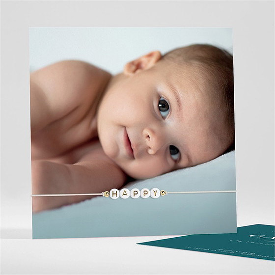 Faire-part naissance son petit portrait bracelet