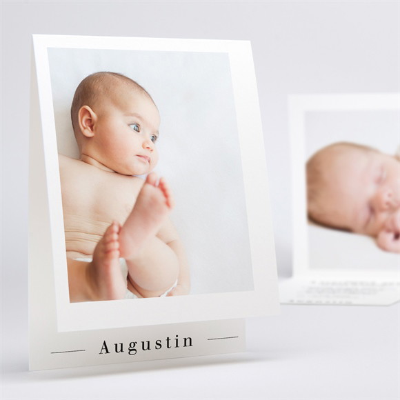 Faire-part naissance Éclat Minimaliste plié réf.N50173