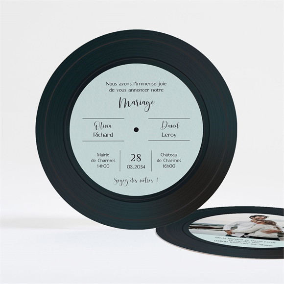 Faire-part mariage So Vinyle réf.N321184