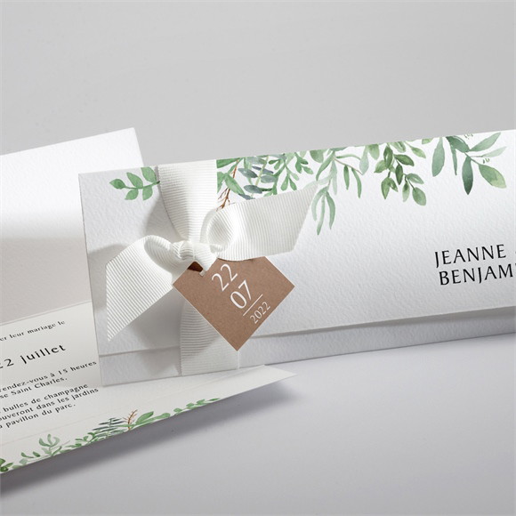 Faire-part mariage Love power pochette réf.N94139