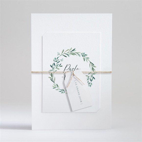 Faire-part mariage Semer notre Amour superposé réf.N99150