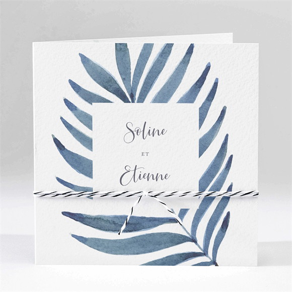 Faire-part mariage Evasion carré plié réf.N451330