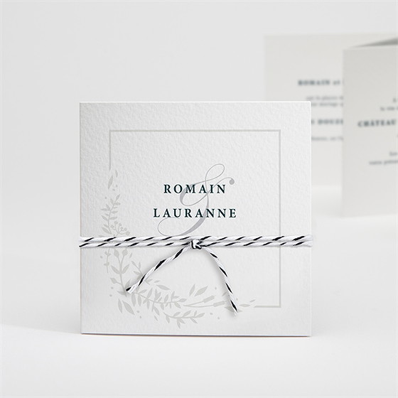 Faire-part mariage en relief accordéon