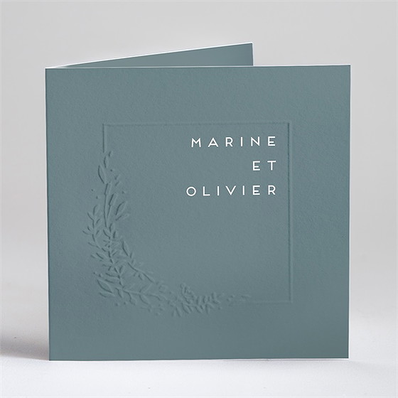 Faire-part mariage confiance gaufrage