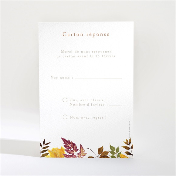 Carton réponse mariage Subliminal réf.N210163