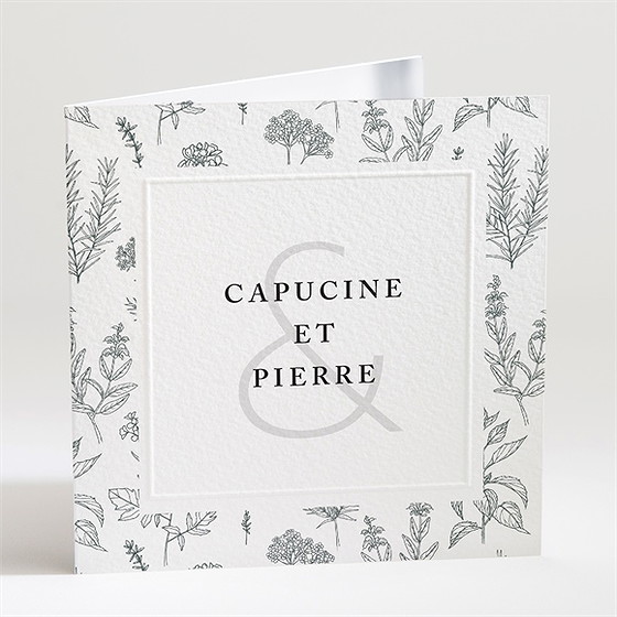 Faire-part mariage love & co gaufrage