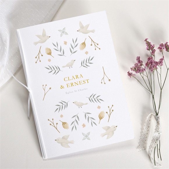 Livret de messe mariage Céleste réf.N491376