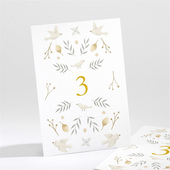 Numéro de table mariage Céleste réf.N211564