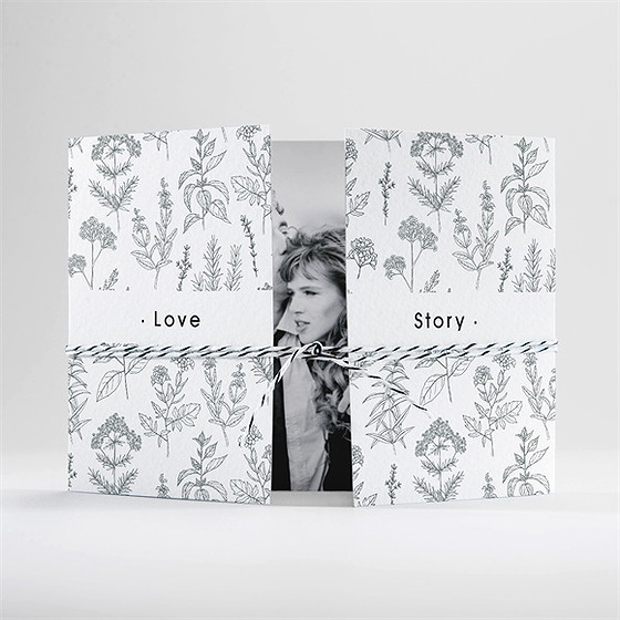 Faire-part mariage love & co 2 volets