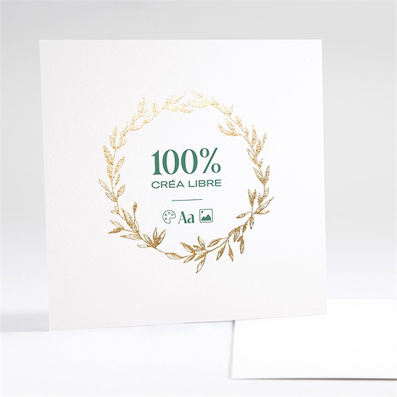 Faire-part mariage a vous de jouer dorure