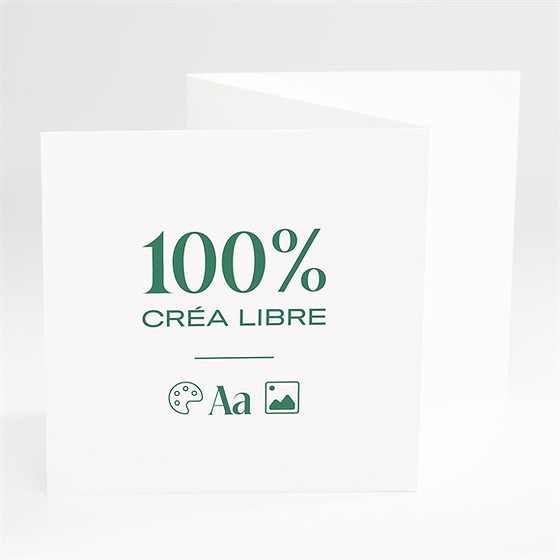 Faire-part mariage accordéon 100% à créer