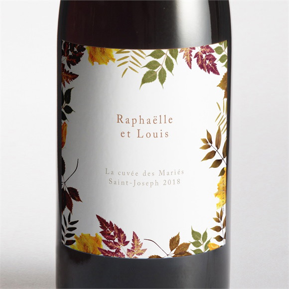 Etiquette de bouteille mariage Subliminal réf.N3001899