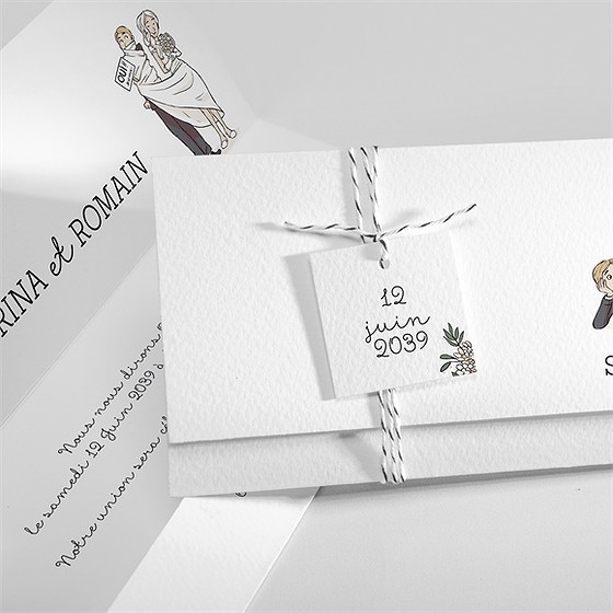 Faire-part mariage mariage original pochette