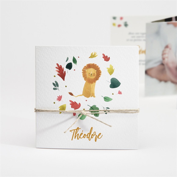 Faire-part naissance Petit Roi accordéon réf.N831108