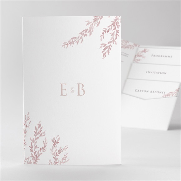 Faire-part mariage Sous le saule Pocketfold réf.N84122