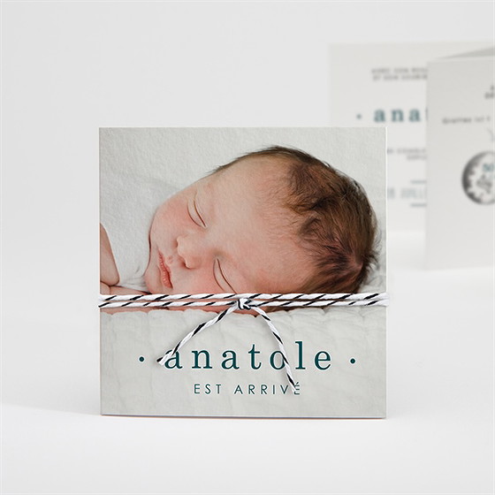 Faire-part naissance vert emeraude à gratter