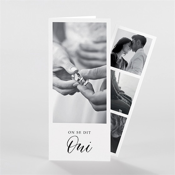 Faire-part mariage liés pour toujours photomaton