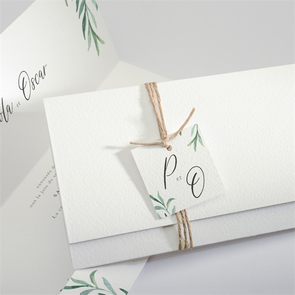 Faire-part mariage Semer notre Amour pochette réf.N94155