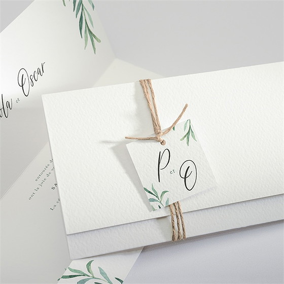 Faire-part mariage semer notre amour pochette