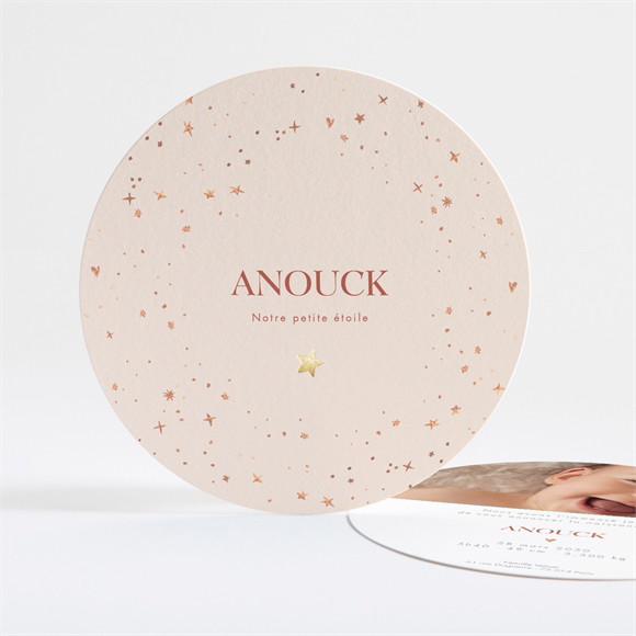 Faire-part naissance Mon Etoile dorure réf.N321185