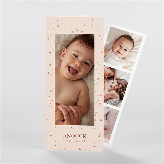 Faire-part naissance mon etoile photomaton