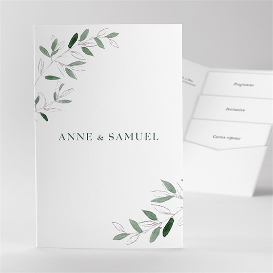 Faire-part mariage la belle histoire pocketfold