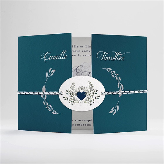 Faire-part mariage tourbillon ensemencé