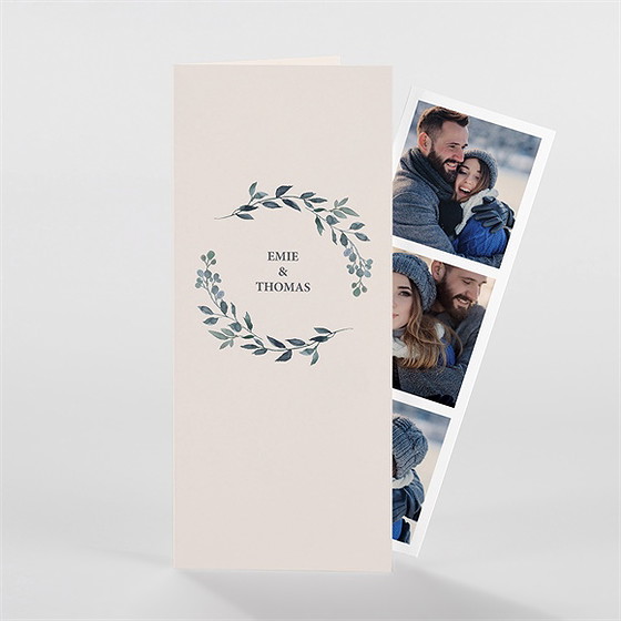 Faire-part mariage bel eclat photomaton