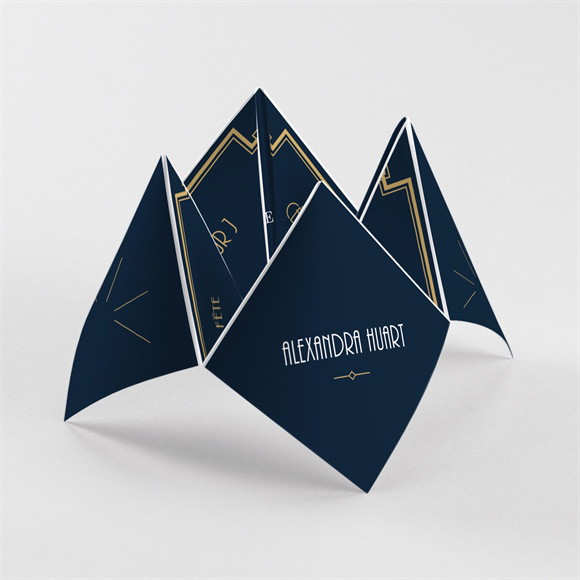 Faire-part mariage Art déco Origami réf.N33074