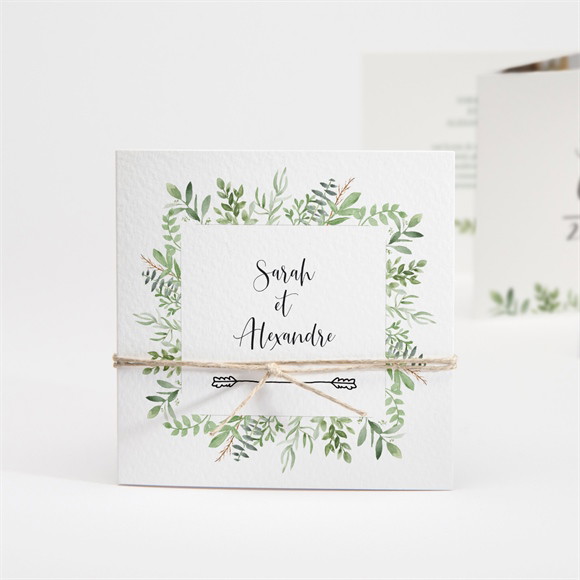 Faire-part mariage Balade champetre accordéon réf.N831121