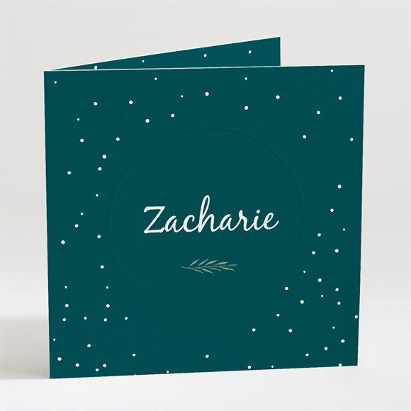 Faire-part naissance Flocons délicats gaufrage réf.N451369