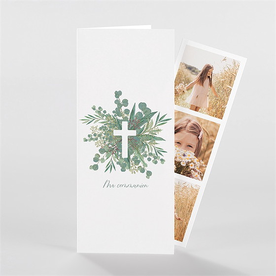 Faire-part communion en grâce photomaton