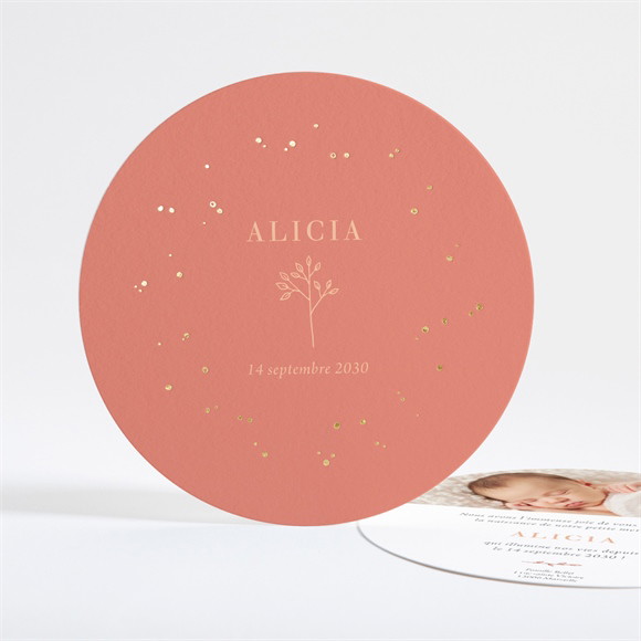 Faire-part naissance Brin d'or dorure réf.N321196