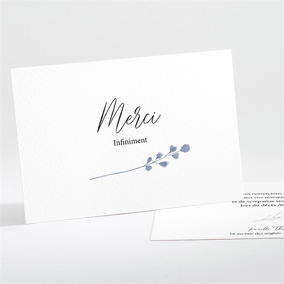 Remerciement décès présent et mémoire paysage