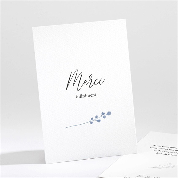 Remerciement décès Présent et Mémoire portrait réf.N211569