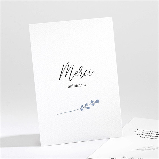 Remerciement décès présent et mémoire portrait