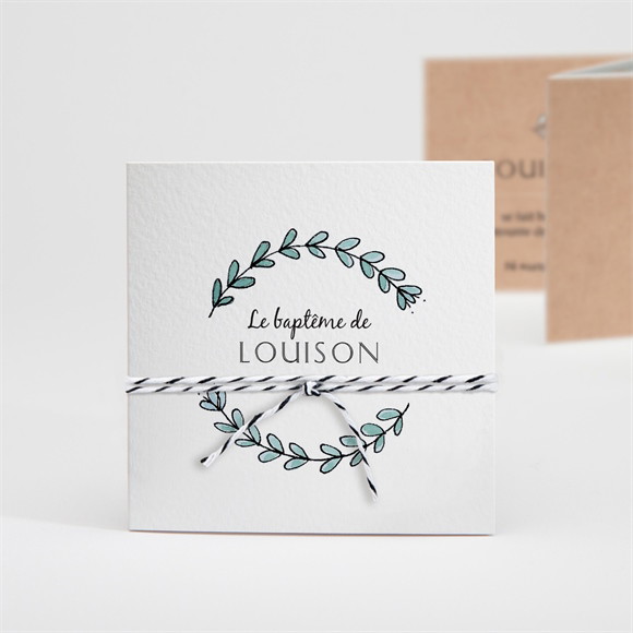 Faire-part de baptême Petit Programme accordéon réf.N831147