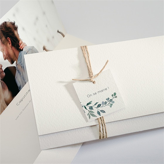 Faire-part mariage rien que nous pochette