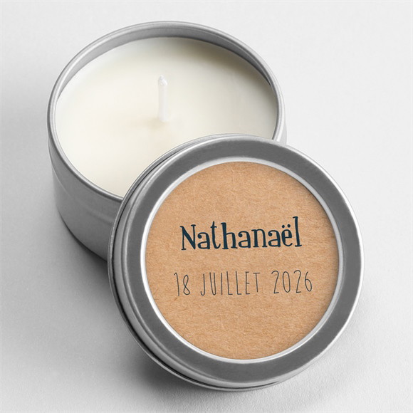 Bougie naissance On vous présente - Argent réf.N3601268